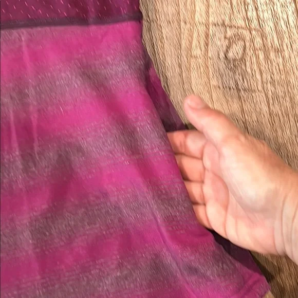 Title Nine Purple Striped Quarter-Zip Pullover - Picture 9 of 11